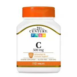 21st Century Vitamin C 500mg  Antioxidant & Immune System Support, 110 Tablets