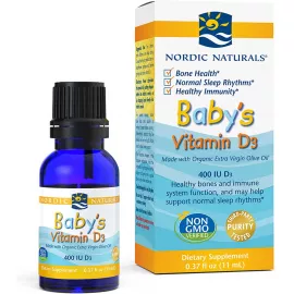 Nordic Naturals, Baby's Vitamin D3, 400 IU, 0.37 fl oz