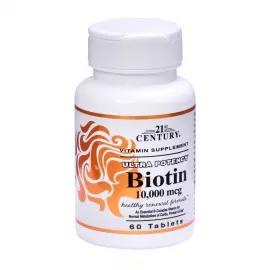 21st Century Biotin 10,000mcg 60 Tablets
