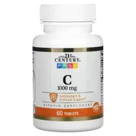 21st Century Vitamin C, 1,000 mg, 60 Tablets