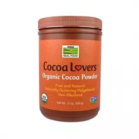 Now Foods, Real Foods Cocoa Lovers Organic Cocoa Power, 12oz 340g