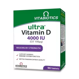 Vitabiotics Ultra Vitamin D3 4000 iu 96 Tablets