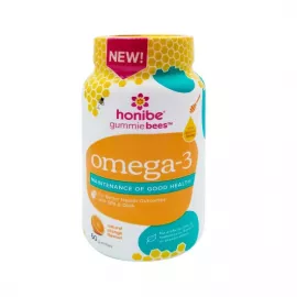 Honibe Omega-3 Honey Gummies Support Heart Health 60's