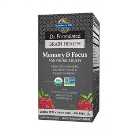 Garden of Life Dr. Formulated Brain Health Memory & Focus For Young Adults Tablets Vegetarian 60's