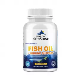 Nordic Sunshine Fish Oil 1300mg Plus Immune Support Softgels 100's