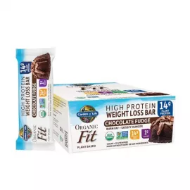Garden Of Life Organic Fit Weight Loss Bar Chocolate Fudge 55 gm 12 Bars