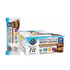 Garden of Life Organic Fit Weight Loss Bar Peanut Butter Chocolate 55gm (12 per carton)