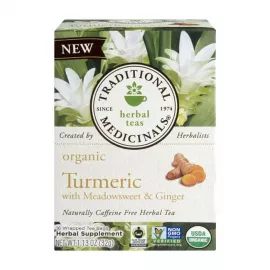 Traditional Medicinals Turmeric With Meadow sweet And Ginger Flavor Tea Bags 16's(32g)