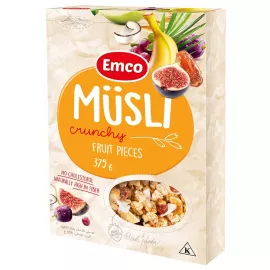 Emco Crunchy Musli With Fruit Pieces 375g