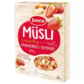 Emco Crunchy Musli With Strawberries And Almonds 375g