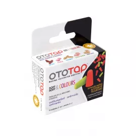Ototap Color Foam Ear Plugs 6pc per packet.