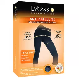 Lytess   Anti-Cellulite Micro -Massaging Capris  Black  L/XL