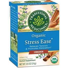 Traditional Medicinals Stress Ease Tea Bags cinnamon Flavor16's