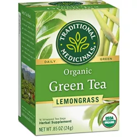 Traditional Medicinals Green Tea Lemongrass Tea Bags 16's
