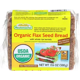 Mestemacher Organic Flaxseed Bread 500g