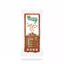 Vegan Way’s Granola Bar (Almond and Granola) | Non-GMO | Gluten Free | Vegan | Nutrition Bars | Energy Bars | Super Food Simple Ingredients | Healthy Snack | Breakfast Bars | Dairy Free | 40g