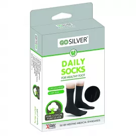 Go Silver Daily Socks Black 43/46