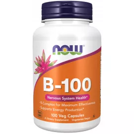 Now Foods Vitamin B-100 100 Veg Capsules