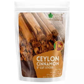 Bliss of Earth  Ceylon Cinnamon (Dalchini) 5" Cut Sticks True Cinnamon Whole Raw From Sri Lanka Original Great for Cinnamon Tea Cinnamon Bread  Cinnamon Roll 100g