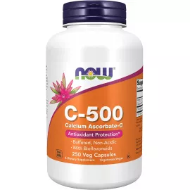 Now Foods, Vitamin C-500 Calcium Ascorbate, Antioxidant Protection, 100 Capsules