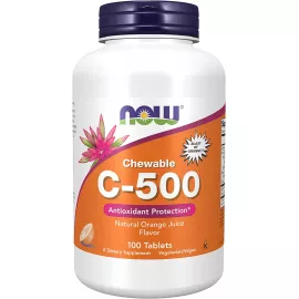 Now Foods Vitamin C-500 100 Chewable Lozenges