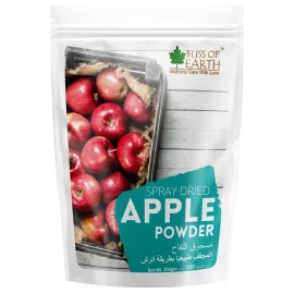 Bliss of Earth Apple Powder Natural Spray Dried Great for Apple juice, Apple Drink Mix  Baking Apple Pie  Cake Custard 200g