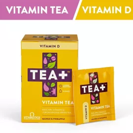 TEA+  Vitamin D Green Herbal Teav14  Day Supply