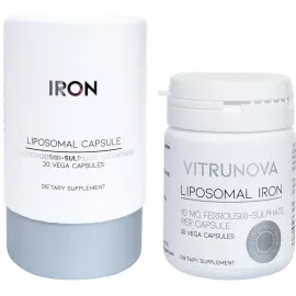 Vitrunova  Iron Liposomal Capsule 30 Vega Capsules