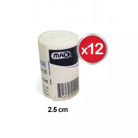 Max PBT Confirming Bandages 2.5cmx4.5m -12Pcs /Box