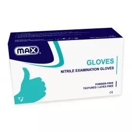Max Nitrile Examination Gloves Powder Free Size: Small 100pcs/box