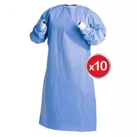 Max PP Surgeon Gown 30gr/m2 120cmx140cm Size: Large (10pcs/pack)