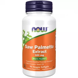 Now Foods Saw Palmetto Extract 320mg  90 Veggie Softgels