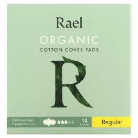 Rael Organic Cotton Cover Pads - Regular