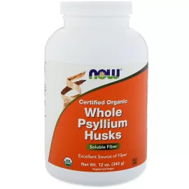 Now Foods Psyllium Husk Powder  Organic, 12 Oz.  340g