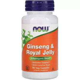 Now Foods Ginseng & Royal Jelly 90 Capsules