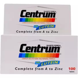 Centrum Lutein Multivitamin/Multimineral Food Supplement 100 Tablets