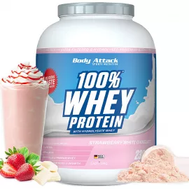 Body Attack 100% Whey Protein Strawberry White Chocolate 2.3 kg