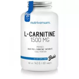 Nutriversum Basic L-Carnitine 1500mg 145g (60 Tablets)