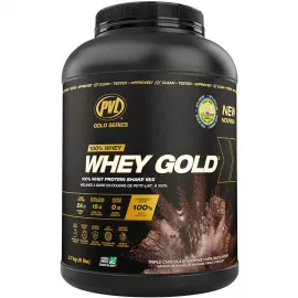 PVL Gold Series 100% Whey Gold Triple Chocolate Brownie Overload  2.7 kg (6 lbs)