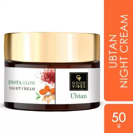 Good Vibes Ubtan Insta Glow Night Cream  (50 gm)