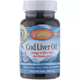 Carlson Cod Liver Oil 100 Soft Gels
