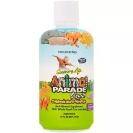 NaturesPlus Animal Parade Multivitamin Children’s Liquid Tropical Berry 30 Oz