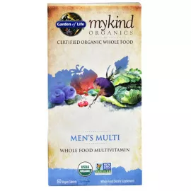 Garden of Life Mykind Organics Men's Multi 60 Vegan Tablets