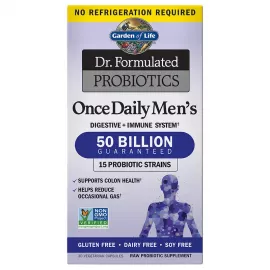 Garden of Life Once Daily Men's Probiotics Supplement Vegetarian Capsules 30's