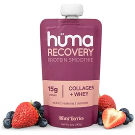 Huma Recovery Mixed Berries Flavor Whey Collagen Protein Smoothie  12 x 142g