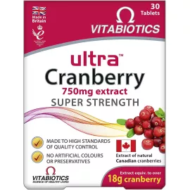 Vitabiotics Ultra Cranberry 750 mg, 30 Tabs
