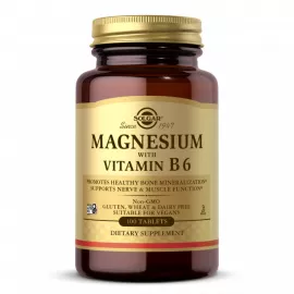 Solgar Magnesium with Vitamin B6 Tab 100s
