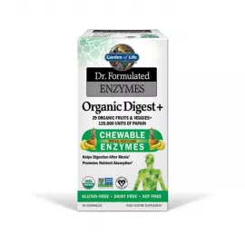 Garden of Life Dr. Formulated Enzymes Organic Digest+ Chewables 90's