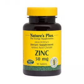 NaturesPlus Zinc 50 mg Biotron Amino Acid Chelate Tablets 90's