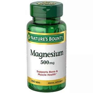 Nature's Bounty High Potency Magnesium 500 mg Tablets 100's